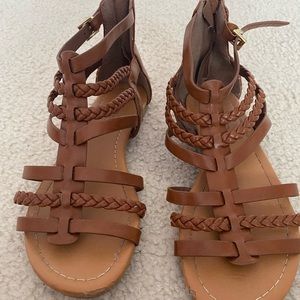 brown sandals